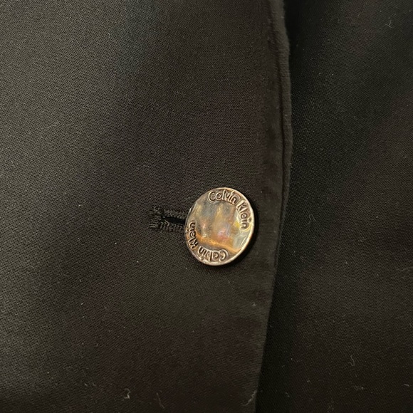 Fashionable Calvin Klein One-Button Suit Blazer Jacket - Picture 4 of 4